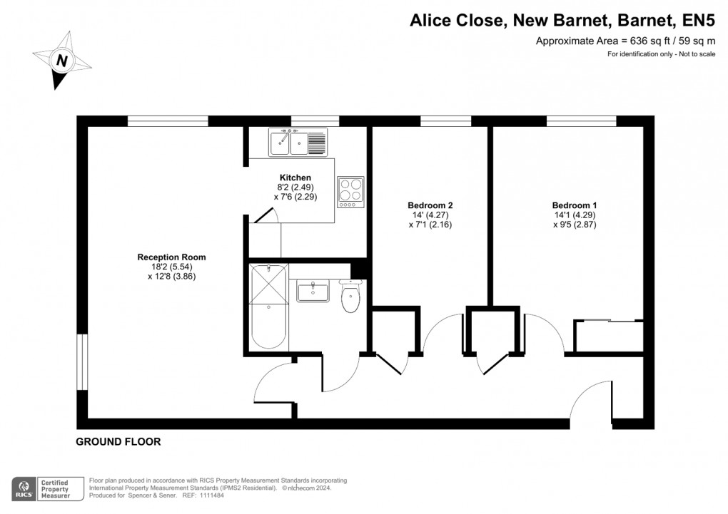 Floorplan for New Barnet, Barnet