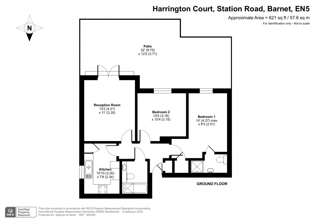 Floorplan for Station Road, Barnet