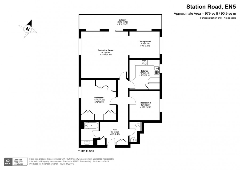 Floorplan for Station Road, New Barnet, Barnet