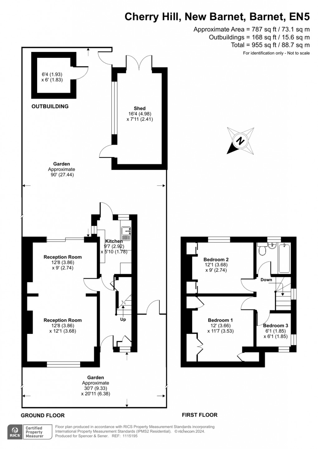 Floorplan for New Barnet, Barnet