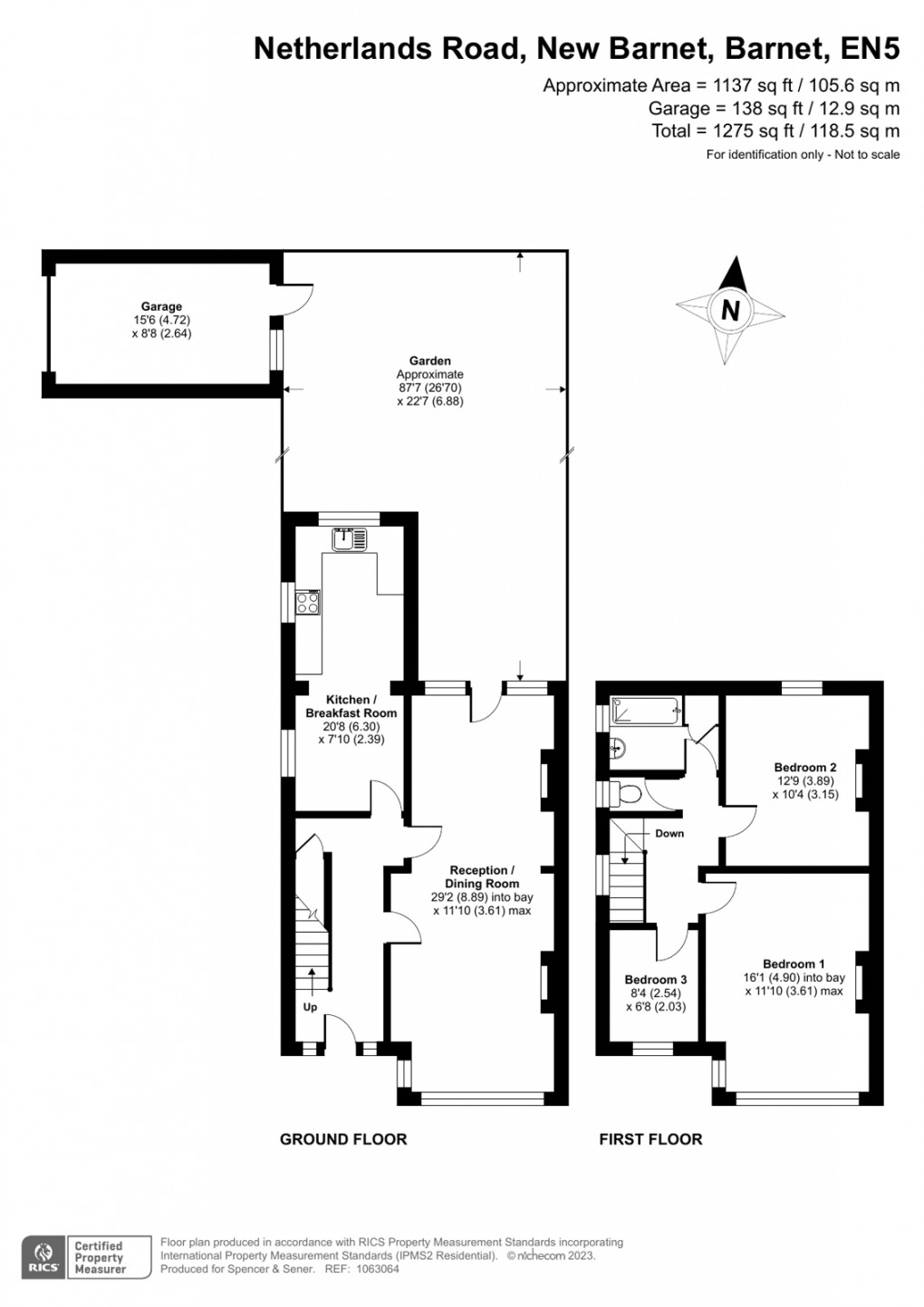 Floorplan for New Barnet, Barnet