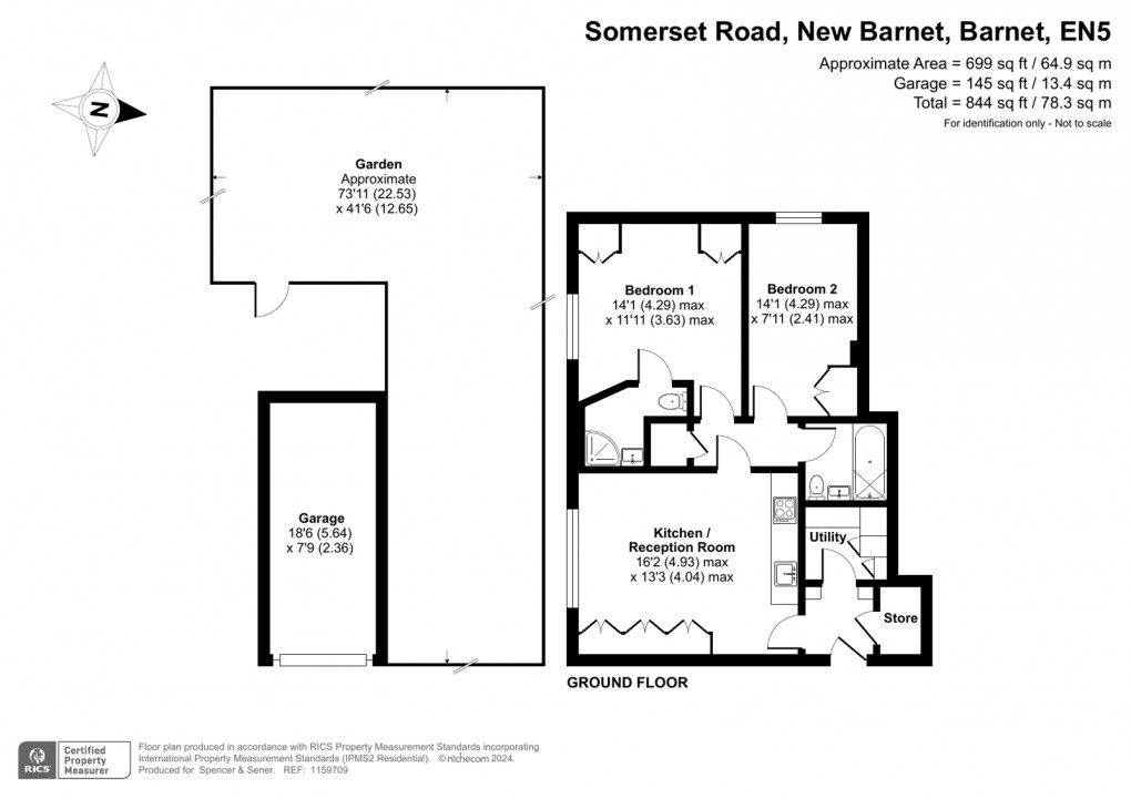 Floorplan for New Barnet, Barnet