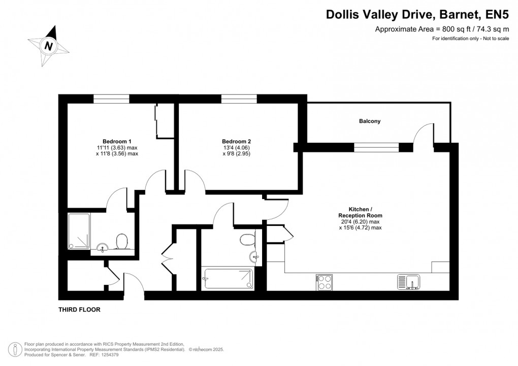 Floorplan for Dollis Valley Drive, 15 Dollis Valley Drive, Barnet